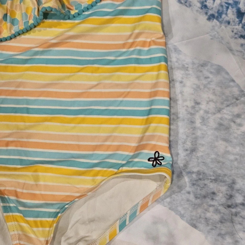 Matilda Jane‎ Dream Chasers Lollipop Lines Swimsuit Size 12 Girls